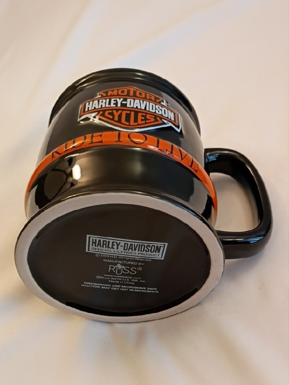New Harley Davidson Ride To Live Coffee Mug - Picture 2 of 5